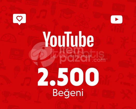 ⭐YOUTUBE 2500 BEĞENİ⭐GARANTİLİ