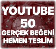 Youtube 50 Organik Beğeni - Garantili