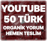 Youtube 50 Organik Türk Yorum