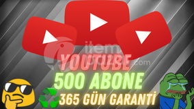 ⭐YOUTUBE 500 ABONE+GARANTİ♻️⭐