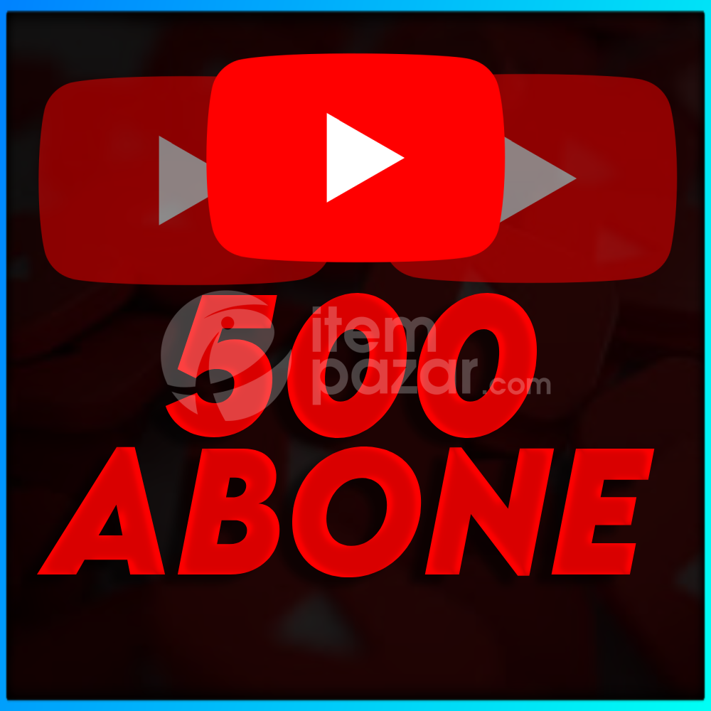 YouTube 500 Gerçek Abone - Anında Teslim