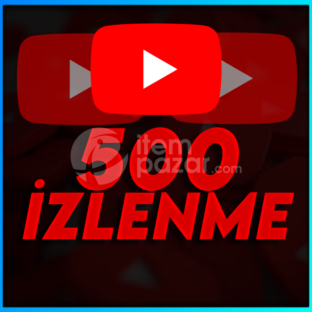 YouTube 500 İzlenme - Düşüş Yok