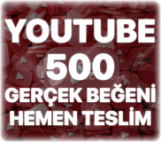 Youtube 500 Organik Beğeni