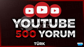 ⭐Youtube 500 Türk Yorum