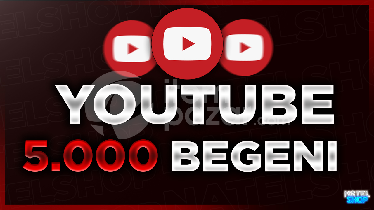 ⭐Youtube 5000 Beğeni
