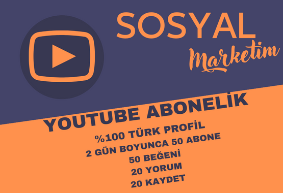 YOUTUBE ABONELİK %100 TÜRK PROFİL 