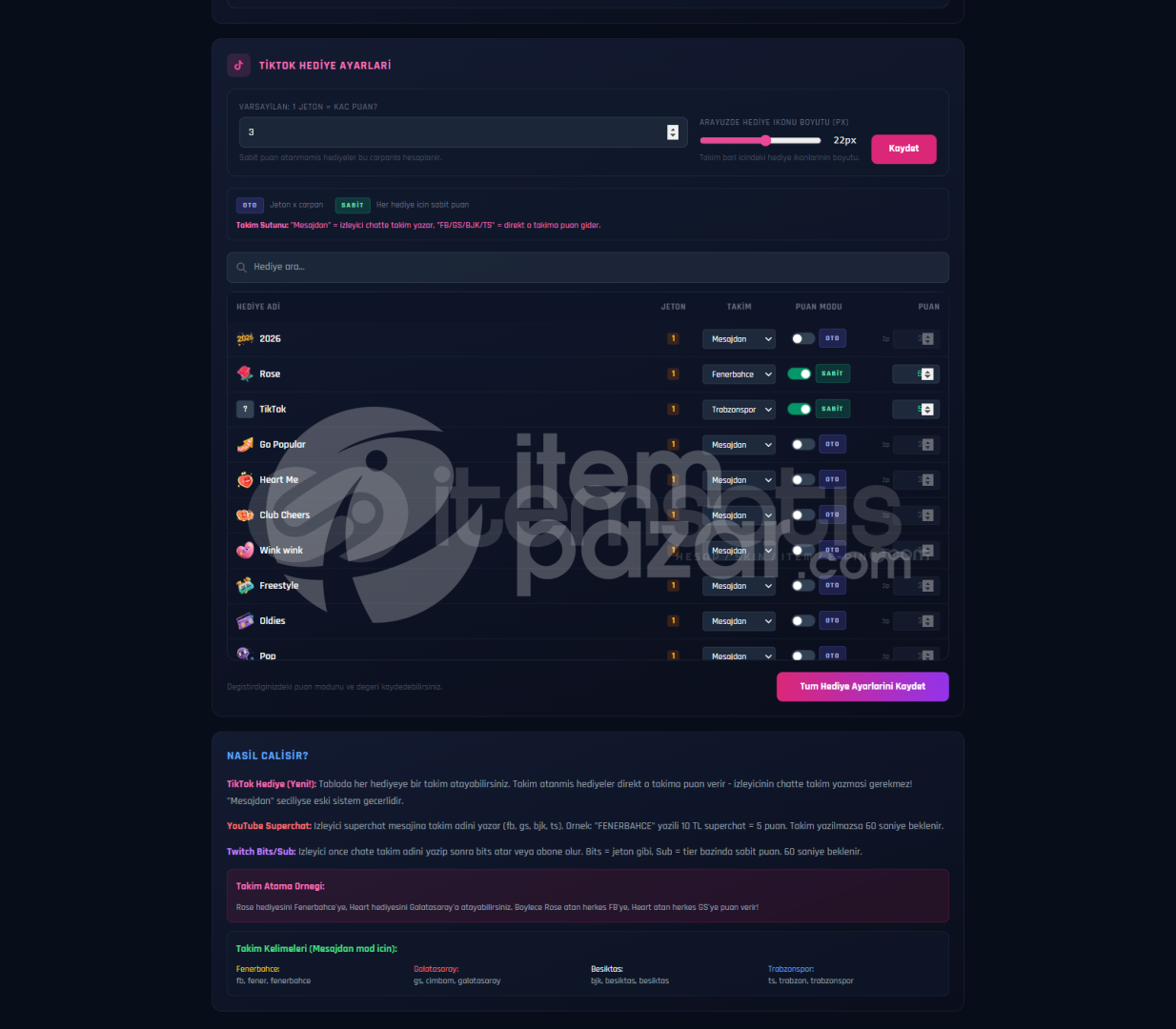 YouTube TikTok Twitch Yayin Scripti