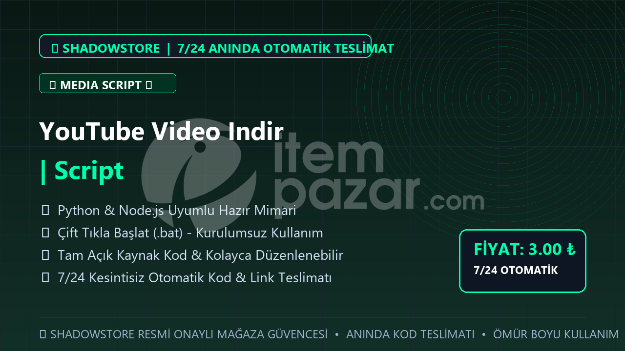YouTube Video Indir | Script | #043