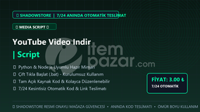 YouTube Video Indir | Script | #043