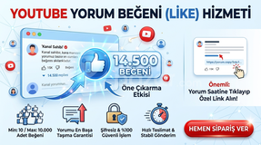 YouTube Yorum Beğeni (Like) Hizmeti |