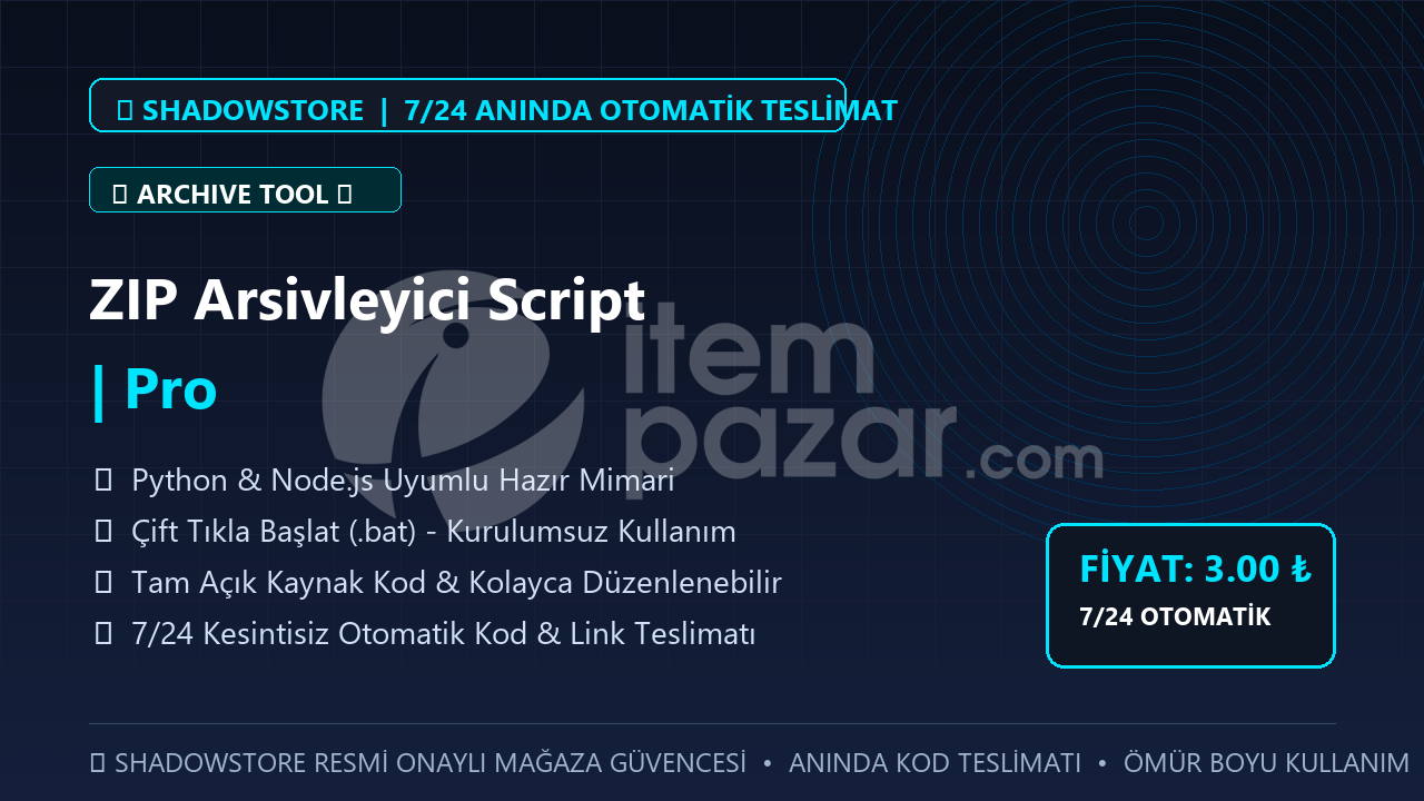 ZIP Arsivleyici Script | Pro | #086