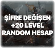 ZULA ŞİFRE DEĞİŞEN 20-150 LEVEL RANDOM HESAP 