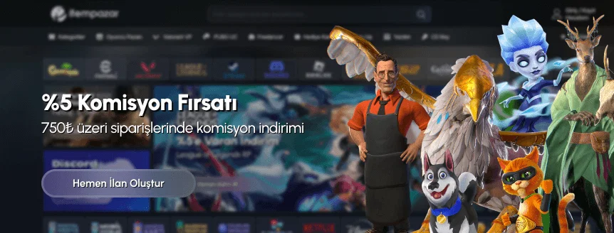 %5 Komisyon İndirimi