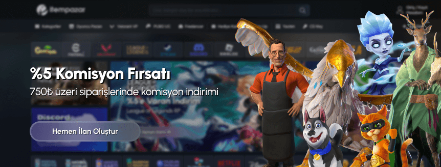 %5 Komisyon İndirimi